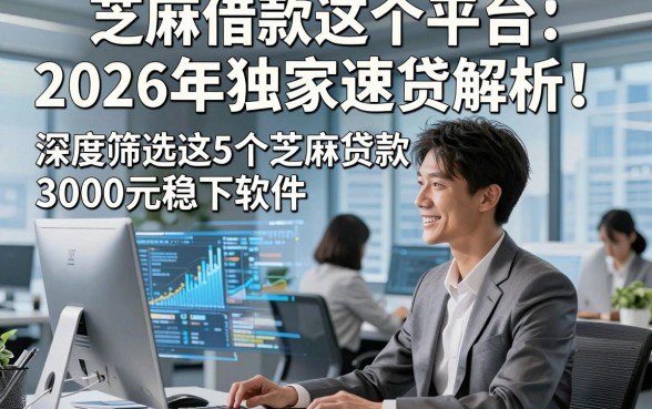 芝麻借款这个平台2026年独家速贷解析！深度筛选这5个芝麻贷款3000元稳下软件