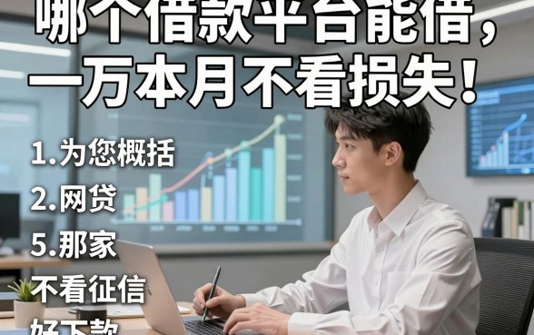 哪个借款平台能借一万本月不看损失！为您概括5个那家网贷不看征信,好下款