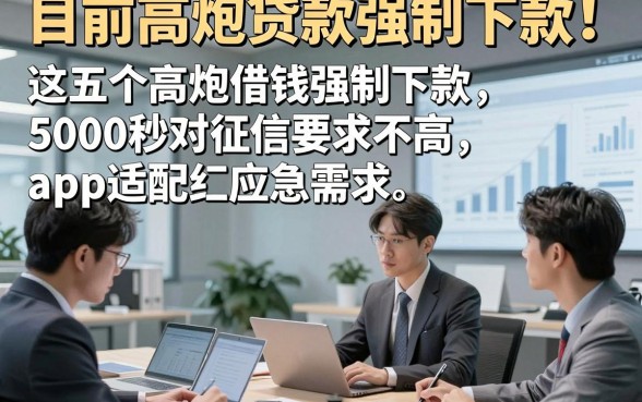 目前高炮贷款强制下款！这五个高炮借钱强制下款5000秒对征信要求不高app适配应急需求