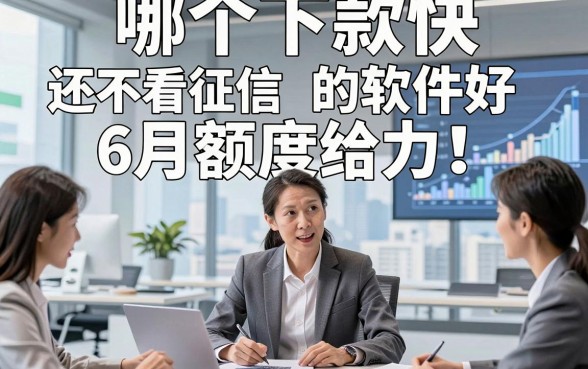 哪个下款快 还不看征信的软件好6月额度给力！这五个无视征信的贷款借钱50000元秒批的口子稳妥贴心