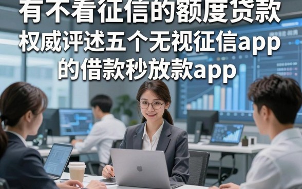 有不看征信的额度贷款，权威评述五个无视征信的借款秒放款app