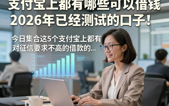 支付宝上都有哪些可以借钱2026年已经测试的口子！今日集合这5个支付宝上都有对征信要求不高的借款的app