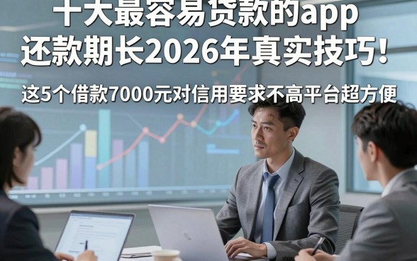 十大最容易贷款的app还款期长2026年真实技巧！这5个借款7000元对信用要求不高平台超方便