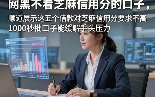 网黑不看芝麻信用分的口子，顺道展示这五个借款对芝麻信用分要求不高1000秒批口子能缓解手头压力