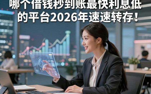 哪个借钱秒到账最快利息低的平台2026年速速转存！本文为您深度解析！