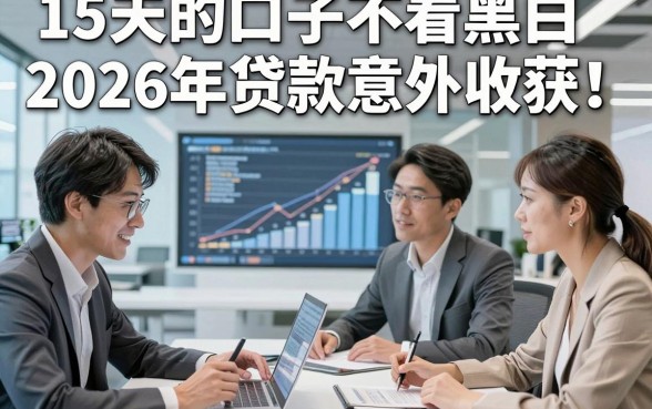 15天的口子不看黑白2026年贷款意外收获！展示5个借款对征信要求不高马上放款的口子