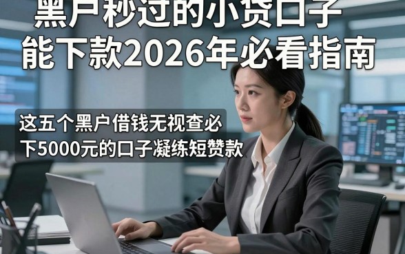 黑户秒过的小贷口子能下款2026年必看指南，这五个黑户借钱无视查必下5000元的口子凝练短赞款