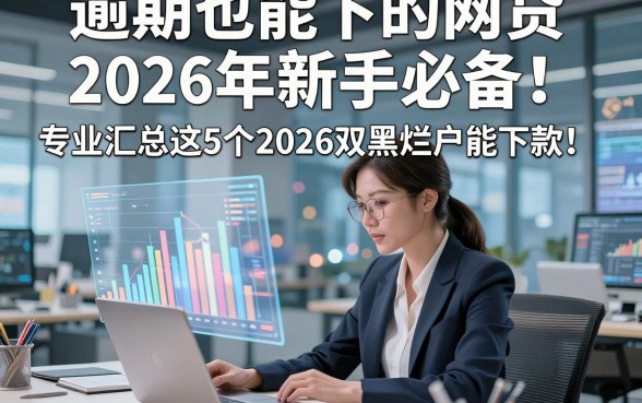 逾期也能下的网贷2026年新手必备！专业汇总这5个2026双黑烂户能下款