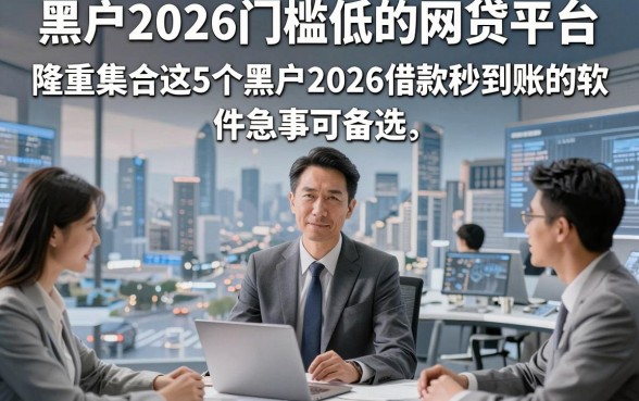 黑户2026门槛低的网贷平台，隆重集合这5个黑户2026借款秒到账的软件急事可备选