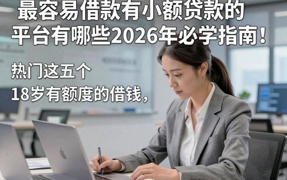 最容易借款有小额贷款的平台有哪些2026年必学指南！热门这五个18岁有额度的借钱
