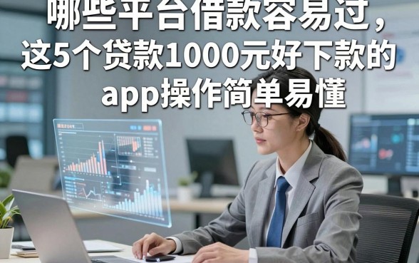 哪些平台借款容易过，这5个贷款1000元好下款的app操作简单易懂