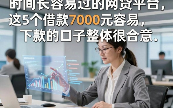 时间长容易过的网贷平台，这5个借款7000元容易下款的口子整体很合意