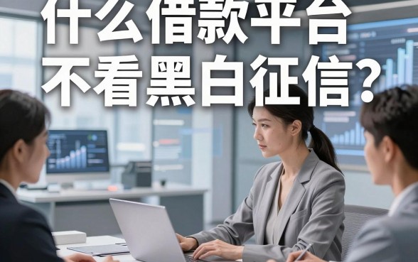 什么借款平台不看黑白征信，本文网罗5个贷款对黑白征信要求不高app