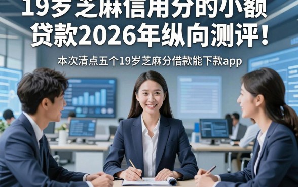 19岁芝麻信用分的小额贷款2026年纵向测评！本次清点五个19岁芝麻分借款能下款app