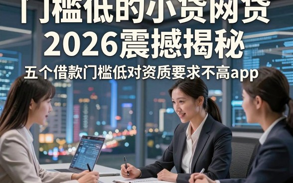门槛低的小贷网贷，2026震撼揭秘五个借款门槛低对资质要求不高app