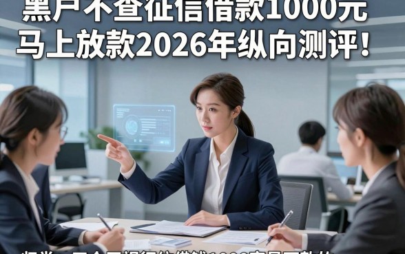 黑户不查征信借款1000元马上放款2026年纵向测评！归类​五个无视征信借钱1000容易下款的app