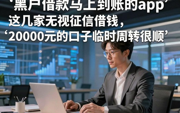 黑户借款马上到账的app，这几家无视征信借钱20000元的口子临时周转很顺