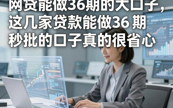 网贷能做36期的大口子，这几家贷款能做36期秒批的口子真的很省心