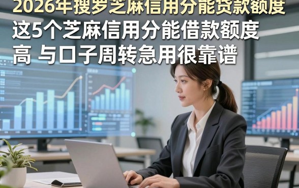2026年搜罗芝麻信用分能贷款额度，这5个芝麻信用分能借款额度高口子周转急用很靠谱