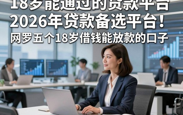 18岁能通过的贷款平台2026年贷款备选平台！网罗五个18岁借钱能放款的口子