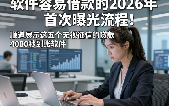 软件容易借款的2026年首次曝光流程！顺道展示这五个无视征信的贷款4000秒到账软件