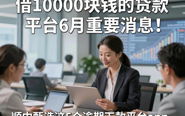 借10000块钱的贷款平台6月重要消息！顺便甄选这5个逾期下款平台app