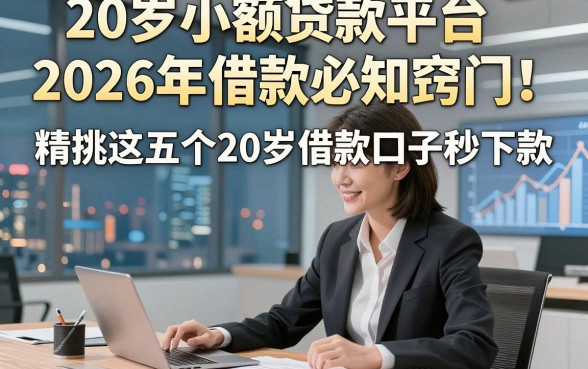20岁小额贷款平台2026年借款必知窍门！精挑这五个20岁借款口子秒下款
