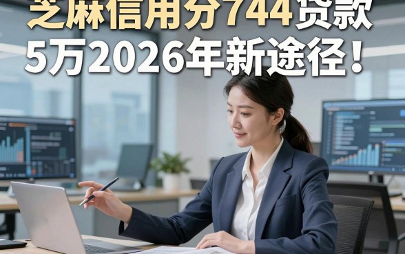 芝麻信用分744贷款5万2026年新途径！点评5个借款20000元对芝麻信用分744要求不高软件