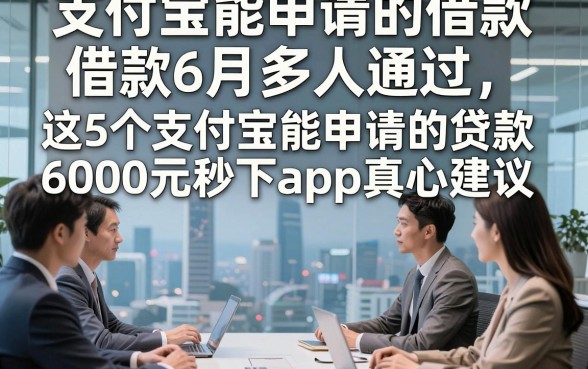 支付宝能申请的借款6月多人通过，这5个支付宝能申请的贷款6000元秒下app真心建议