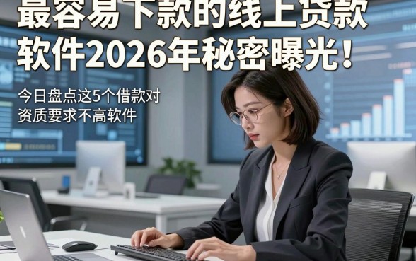 最容易下款的线上贷款软件2026年秘密曝光！今日盘点这5个借款对资质要求不高软件