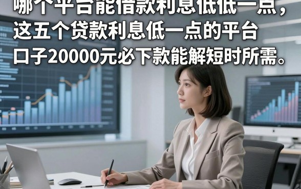 哪个平台能借款利息低低一点，这五个贷款利息低一点的平台口子20000元必下款能解短时所需