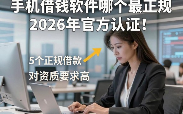 手机借钱软件哪个最正规2026年官方认证！专业解答5个正规借款对资质要求不高口子