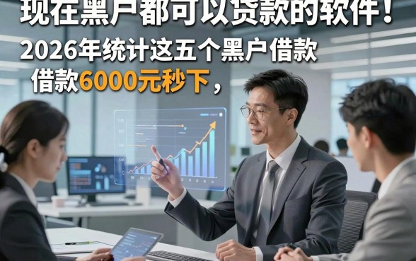 现在黑户都可以贷款的软件！2026年统计这五个黑户借款6000元秒下，的平台