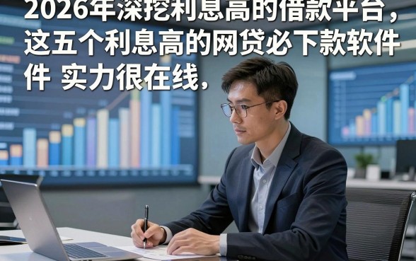 2026年深挖利息高的借款平台，这五个利息高的网贷必下款软件实力很在线