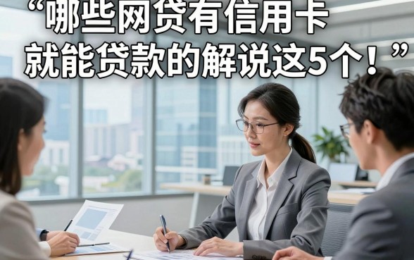 哪些网贷有信用卡就能贷款的解说这5个！本文为您全面精选！