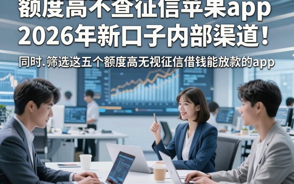 额度高不查征信苹果app2026年新口子内部渠道！同时筛选这五个额度高无视征信借钱能放款的app