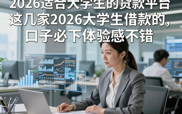 2026适合大学生的贷款平台，这几家2026大学生借款的口子必下体验感不错