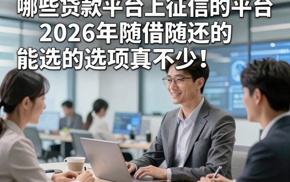哪些贷款平台上征信的平台2026年随借随还的能选的选项真不少！，本文为您全面验证这5个借钱平台！