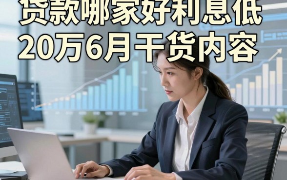 贷款哪家好利息低20万6月干货内容，这五个借款利息低20万的口子值得理性选择