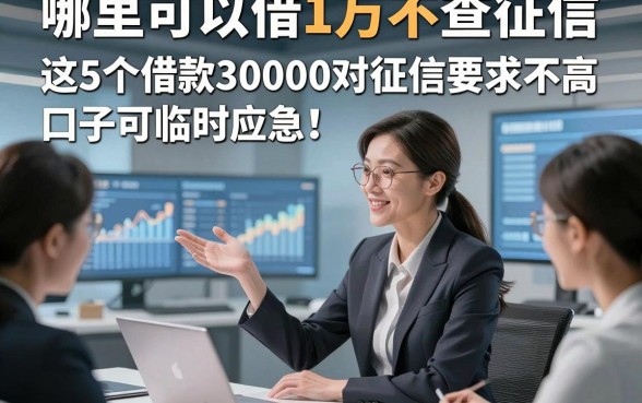 哪里可以借1万不查征信，这5个借款30000对征信要求不高口子可临时应急