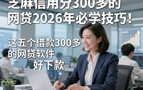 芝麻信用分300多的网贷2026年必学技巧！专业阐释这五个借款300多的网贷软件好下款
