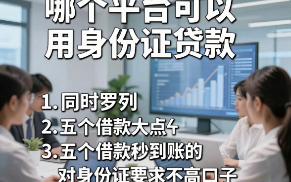 哪个平台可以用身份证贷款，同时罗列五个借款秒到账的对身份证要求不高口子