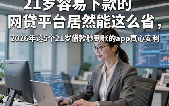 21岁容易下款的网贷平台居然能这么省，2026年这5个21岁借款秒到账的app真心安利