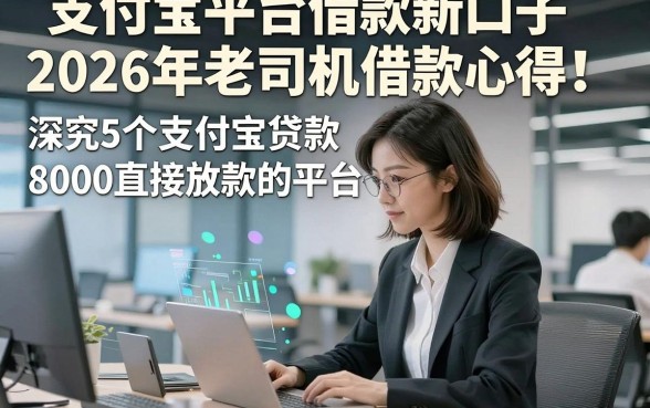 支付宝平台借款新口子2026年老司机借款心得！深究5个支付宝贷款8000直接放款的平台