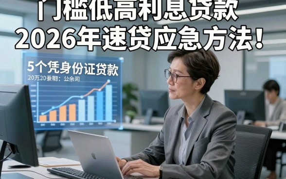 门槛低高利息贷款2026年速贷应急方法！顺便展示5个凭身份证贷款全是假