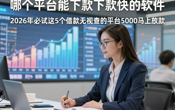 哪个平台能下款下款快的软件，2026年必试这5个借款无视查的平台5000马上放款