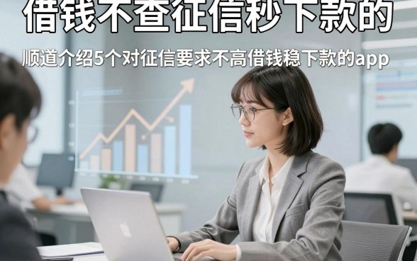 借钱不查征信秒下款的，顺道介绍5个对征信要求不高借钱稳下款的app