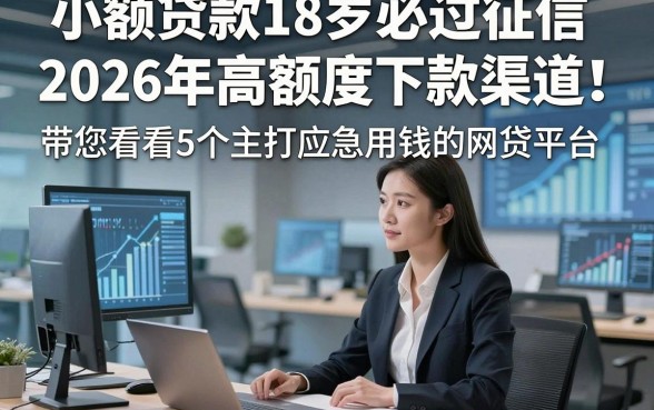 小额贷款18岁必过征信2026年高额度下款渠道！带您看看5个主打应急用钱的网贷平台