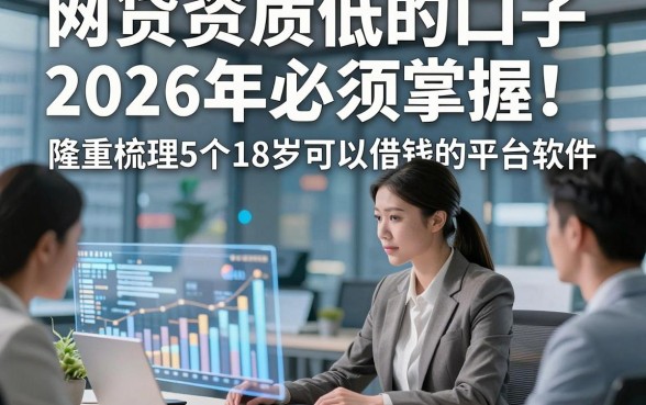 网贷资质低的口子2026年必须掌握！隆重梳理5个18岁可以借钱的平台软件