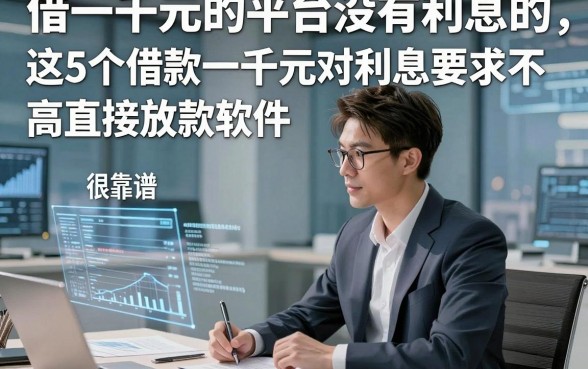 借一千元的平台没有利息的，这5个借款一千元对利息要求不高直接放款软件急用很靠谱